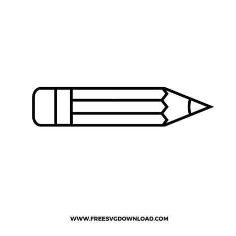 Free Pencil Svg Files For Cricut, Crayon Illustration Design, Pencil Svg Free, Crayon Svg, Pencil Outline, Pencil Svg, Cricut Teacher, Pencil Clipart, Svg Patterns