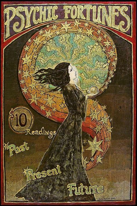 Circus Painting, Pagan Mythology, Poster Art Ideas, Fortune Tellers, Circus Poster, Art Nouveau Poster, Esoteric Art, Spirited Art, Vintage Circus