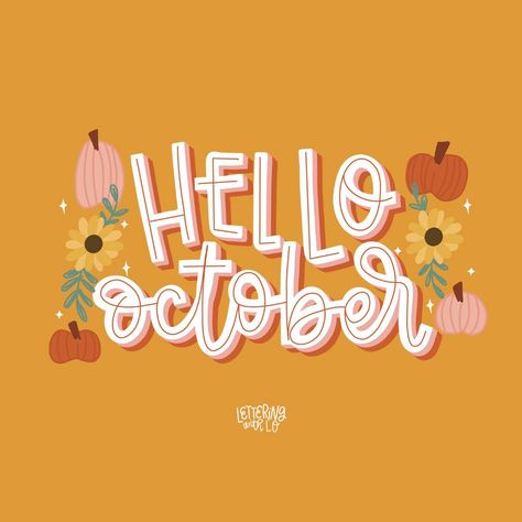 Lo | Lettering & Digital Art (@letteringwithlo) • Instagram photos and videos Holiday Sayings, Pastel Fall, Hello Quotes, Fall Backgrounds Iphone, Pastel Quotes, Iphone Wallpaper Preppy, October Wallpaper, Monthly Stickers, Fall Quotes