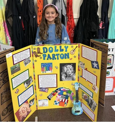 Biography Board Project, Wax Museum School Project, Wax Museum Ideas, Rihanna Poster, Wax Museum Project, Reading Fair, Lapbook Ideas, Biography Project, Museum Ideas