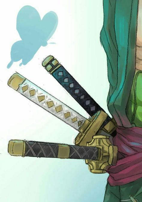 Roronoa Zoro, katana, swords, butterfly; One Piece One Piece Zorro, رورونوا زورو, Zoro Roronoa, Hxh Characters, One Piece Wallpaper Iphone, One Piece Ace, Japon Illustration, Zoro One Piece, One Piece Pictures