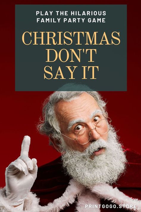 Don't Answer Yes or No In This Hilarious Christmas Party Game Christmas Party Games For Family Unique, Christmas Co Worker Games, How Well Do You Know Your Family Game, Winter Family Games, Dirty Santa Game With Dice, Christmas Outburst Game, Christmas Simon Says Game, Fun Christmas Games To Play With Family, Different Ways To Play Dirty Santa