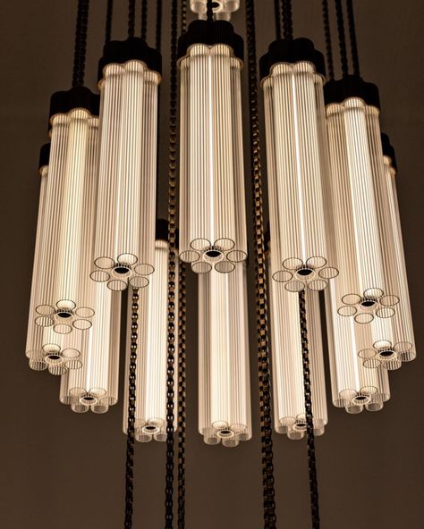 Celing Light, Interior Light Fixtures, Greek Columns, Fluted Glass, Art Deco Chandelier, Brass Antique, Glass Diffuser, Smart Lighting, Leaded Glass