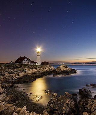 Beautiful Lighthouses in America: Portland Head Light Portland Head Lighthouse, Portland Head Light, Maine Lighthouses, Cape Elizabeth, Lighthouse Pictures, Beautiful Lighthouse, Light House, Travel And Leisure, Vacation Spots