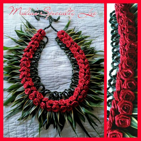 Kahoa Lei, Volleyball Banquet Ideas, Yarn Lei, Volleyball Banquet, Tongan Culture, Graduation Leis Diy Ribbons, Grad Leis, Candy Leis, Graduation Leis Diy