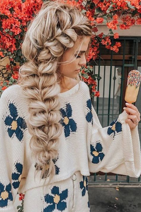 Hairstyles Theme, Chunky Braids, Big Braids, Best Wedding Hairstyles, Bohemian Hairstyles, Kids Braided Hairstyles, Wedding Hairstyles For Long Hair, Blonde Balayage, Hair Dos