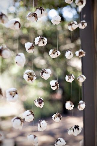 Deco Noel Nature, Cotton Decor, Cotton Boll, Cotton Wedding, Southern Bride, Cotton Balls, Southern Weddings, Garland Wedding, Deco Floral