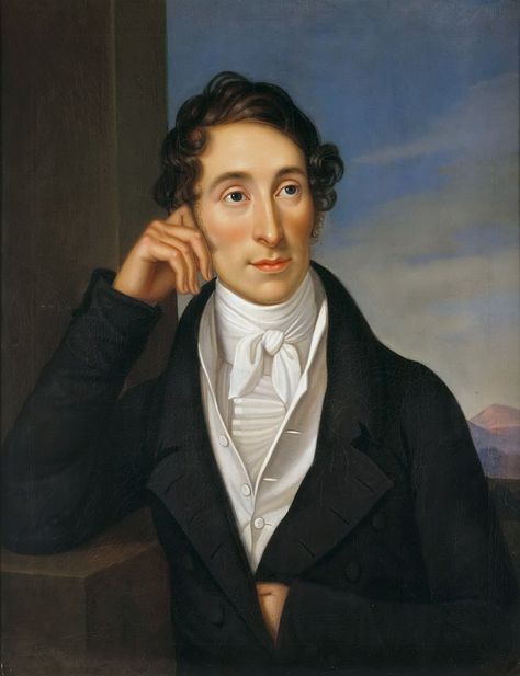 Caroline Bardua: Porträt des Komponisten Carl Maria von Weber, 1821 19th Century Men, 1820s Fashion, Dancing On The Edge, Classical Music Composers, Famous Composers, Romantic Music, Antique Portraits, Music Recommendations, People Of Interest