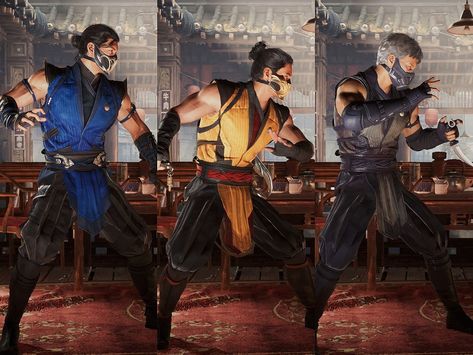 Lin Kuei Mk1, Lin Kuei Brothers Mk1, Lin Kuei Brothers, Lin Kuei, Mortal Kombat Xl, Bi Han, Sub Zero Mortal Kombat, Kuai Liang, Noob Saibot