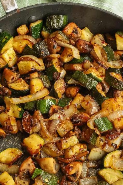 Zucchini Mushroom Carrot Recipes, Easy Sauteed Zucchini, Squash And Zucchini Stir Fry, Mushroom And Zucchini Sauteed, Garlic Butter Zucchini And Mushrooms, Saute Squash And Zucchini, Healthy Dinner Recipes With Zucchini, Sautéed Zucchini And Squash, Zucchini And Onions Sauteed