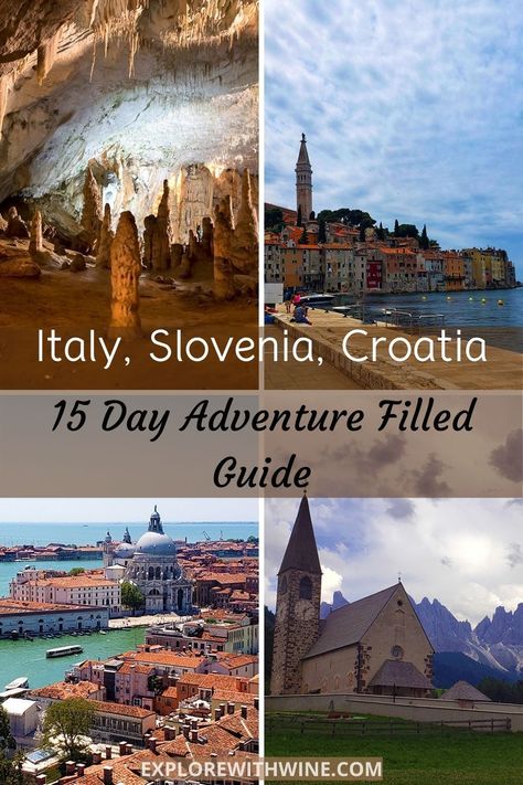 Great road trip itinerary through Italy, Slovenia and Croatia. Croatia Hiking, Porec Croatia, 2 Weeks In Italy, Croatia Itinerary, Epic 2, Slovenia Travel, Relaxing On The Beach, Road Trip Europe, Visit Croatia