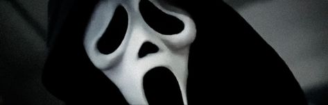 ghostface header scream (2022) mine give creds to @CHAINSAAWS Ghostface Banner Discord, Aesthetic Scream Widgets, Scream Banner Discord, Myspace Header, Ghostface Twitter Header, Scream Twitter Header, Ghostface Wallpaper Laptop, Scream Phone Theme, Scream Widget