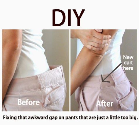 This post contains a great tip for altering store bought pants to fit you perfectly. Get the complete tutorial Sewing Alterations, Sew Ins, Diy Vetement, Beginner Sewing, Beginner Sewing Projects Easy, Techniques Couture, Altering Clothes, Ropa Diy, Creation Couture