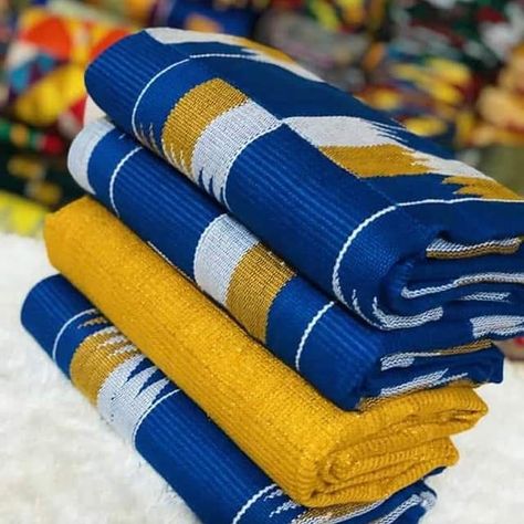 Unique handwoven Northern kente fabrics Ghana. +233548569168 Kente Fabric Ghana, Northern Kente, Blue Kente, Bae Ideas, Kente Designs, African Shirt, Kente Fabric, Bakery Design Interior, African Traditional Wedding Dress