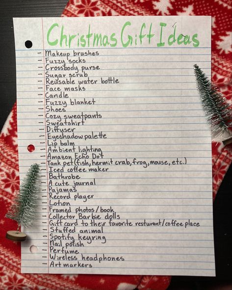 What To Give People For Christmas, Things To Get A 10 Yo For Christmas, Christmas Presents Ideas For Best Friend, Christmas Present List Ideas, Bsf Christmas Presents, Christmas List Cheap, Bsf Gift Ideas Christmas, Christmas Wishlist Ideas Paper, Affordable Christmas List