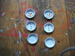 Bottle Cap Snowmen Ornaments : 5 Steps (with Pictures) - Instructables Deco Originale, Navidad Diy, Groundhog Day, Snowman Ornaments, Bottle Caps, Winter Crafts, Xmas Crafts, Christmas Projects, Christmas Cheer