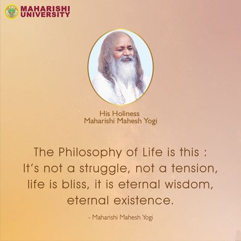 Maharishi Mahesh Yogi Quotes, Yogi Quotes, Positive Quotes Encouragement, Maharishi Mahesh Yogi, Philosophy Of Life, Quotes Encouragement, Life Philosophy, Philosophy, Positive Quotes