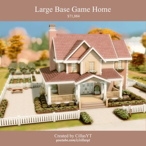 Sims 4 Cc Homes Patreon, Base Game Family Home Sims 4, Sims 4 House Inspo Base Game, Sims 4 Cc Base Game House, Sims 4 Houses Basegame, The Sims 4 Building Ideas Base Game, Sims 4 Aesthetic House Base Game, Sims 4 Gallery Lots Base Game, Sims 4 House Base Game Cc