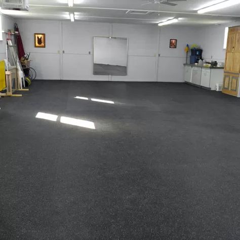 What Is The Cheapest Rubber Flooring: Rolls & Interlocking Tiles Play Garage, Duplex Renovation, Rubber Garage Flooring, Rolled Rubber Flooring, Floors Ideas, Garage Mats, Rubber Floor Tiles, Garage Tile, Garage Floor Paint