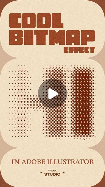 Alireza on Instagram: "Here’s How To Create a Cool Bitmap Effect on Your Texts or Objects in Adobe Illustrator 💫

Save to not forget ✨
.
.
.
.
#graphicdesign #graphicdesigner #illustrator #graphicdesigners #illustratortutorial #illustratortips #adobeillustrator #adobeillustratortutorial" Bitmap Graphic Design, Text Effects Illustrator, Illustrator Text Effects, Text Tutorial, Adobe Illustrator Design, Adobe Illustrator Tutorials, Illustrator Tutorials, Text Effects, Adobe Illustrator