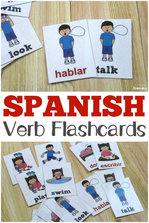 Flashcards Spanish, Flashcards Ideas, Verb Flashcards, Spanish Flash Cards, Weather Flashcards, Spanish Weather, Spanish Flashcards, Spanish Family, Spanish Learning Activities