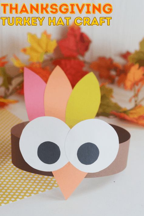 Turkey Hat For Preschool, Turkey Crafts Preschool Coffee Filter, Thanks Giving Activity For Kindergarten, Turkey Craft 1st Grade, Crafts For Thanksgiving For Toddlers, Thanksgiving Pot Holder Craft, Thanksgiving Arts And Crafts For Elementary Kids, Turkey Crown Craft, Thanksgiving Turkey Hand Craft