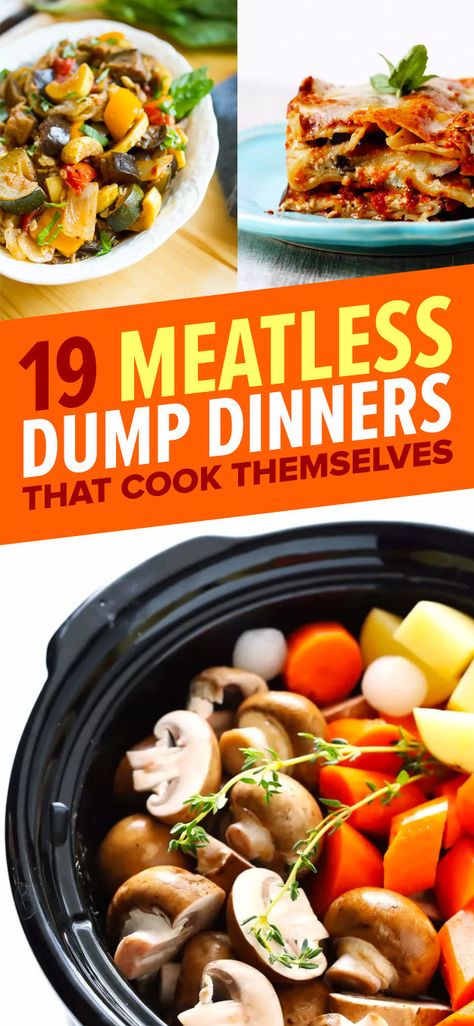 No Meat Slow Cooker Recipes, Easy Crockpot Recipes No Meat, Easy Crockpot Meals No Meat, Cheap Vegetarian Crockpot Recipes, Clean Eating Recipes Meatless, Easy Non Meat Dinners, Forks Over Knives Slow Cooker Recipes, Meatless Monday Crockpot, Hearty Meatless Meals Dinners