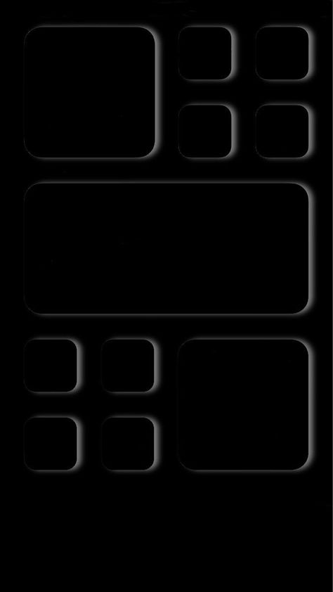 Iphone App Wallpaper Backgrounds, Ios 16 Wallpaper Black Aesthetic, Black Home Screen Wallpaper Iphone, Simple Phone Wallpapers Black, Black Layout Wallpaper, Homescreen Wallpaper Iphone Aesthetic, Roblox Lockscreen, Iphone Border Wallpaper, Wallpaper With App Squares