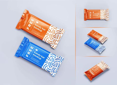 Candy Bar Packaging, Healthy Chocolate Bars, Chocolate Bar Packaging, Chocolate Bar Design, Bar Packaging, Packaging Snack, Beauty Products Labels, Types Of Candy, Snack Pack