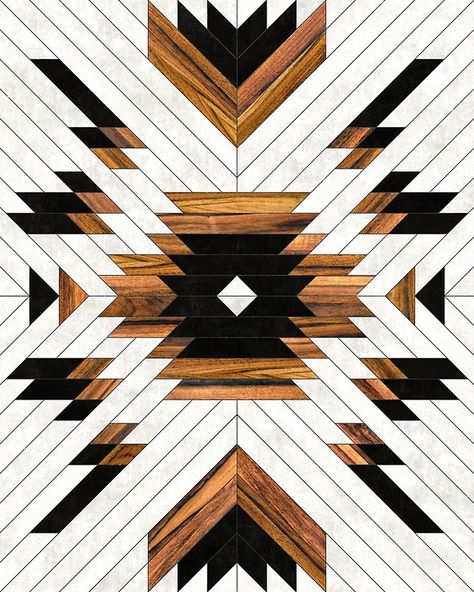 "Urban Tribal Pattern 5 - Aztec - Concrete and Wood" Canvas Prints by Zoltan Ratko | Redbubble Woodwork Garage, Modern Woodworking, Concrete And Wood, Sharpie Crafts, Travel Crafts, Wood Crafting Tools, Simple Crafts, Scavenger Hunts, Crafts Room