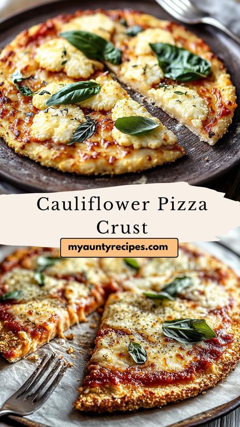 Satisfy your pizza cravings with our Delicious Low-Carb Cauliflower Pizza Crust! This gluten-free crust is made from cauliflower and seasoned to perfection, offering a healthier take on your favorite comfort food. It’s crispy, light, and perfect for all your favorite toppings. Whether you’re following a low-carb diet or just looking for a lighter option, this pizza crust is a must-try! 0 Carb Pizza Crust, Califlower Pizza Crust, Cauliflower Crust Quiche, Keto Pizza Crust Cheese And Egg, Colliflower Pizza Crust, Cauliflower Crust Pizza Toppings, Gluten Free Cauliflower Pizza Crust, Cauliflower Pizza Dough Recipe, Healthier Pizza Dough