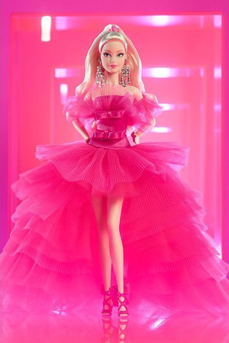 Barbies Pics, Barbie Top, Barbie Collector Dolls, African Dresses For Kids, Barbie Theme, Barbie Gowns, Pink Doll, Barbie Birthday, Barbie Party