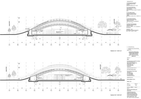 Gallery of INBAR Garden Pavilion / Studio Cardenas Conscious Design - 21 Pavilion Plans, Museum Plan, Landscape Design Drawings, Concept Models Architecture, Pavilion Design, Passive Design, Garden Pavilion, Conceptual Architecture, Youth Center