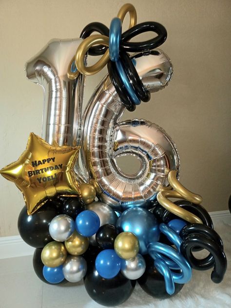 50th Birthday Balloons, 16 Balloons, Balloon Ideas, Garden Yard Ideas, Balloon Bouquet, Art Drawings For Kids, 16th Birthday, Birthday Balloons, 50th Birthday