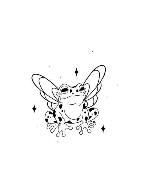 Arm Patchwork, Fairy Frog, Hippie Tattoo, Fairy Tattoo Designs, Mushroom Tattoos, Frog Tattoos, Small Pretty Tattoos, Flash Tattoo Designs, Tattoo Stencil Outline