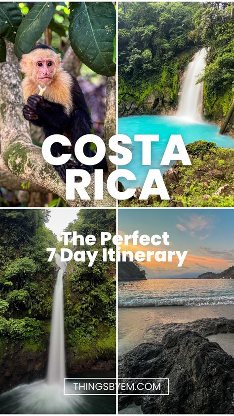 7 Days in Costa Rica Visiting Costa Rica, Costa Rica Itinerary, Costa Rica With Kids, 7 Day Itinerary, Quepos, Spring Break Destinations, Visit Costa Rica, Home Things, Costa Rica Vacation