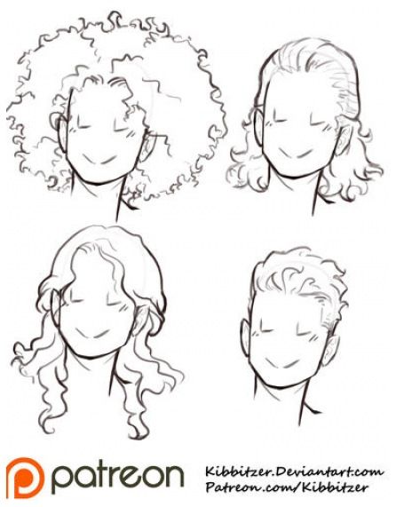 Curly hair reference sheet 2 by kibbitzer on deviantart , #hairstyles #reference #drawing #girl hairstyles reference drawing girl Curly Hair Reference, Hair References Drawing, Art Du Croquis, Pelo Anime, Curly Hair Drawing, Siluete Umane, Hair Sketch, Hair Drawing, Reference Sheet