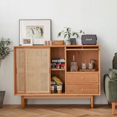 Products include:Cabinet*1 Dream cabinet | Dream cabinet Simple Storage Pantry Cabinet Sideboard brownWood in Cherry Wood Color | 37.4" H X 51.18" W X 15.75" D | Wayfair Japanese Cabinet, Dish Cabinet, Dream Cabinet, Storage For Kitchen, Storage Pantry, Cabinet Sideboard, Kitchen Sideboard, Pantry Cabinet, Sideboard Cabinet