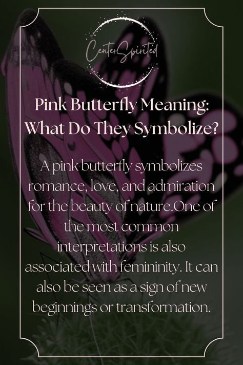 Pink Butterfly Meaning, Meaning Behind Butterfly Tattoo, Butterfly Spirit Animal, Butterfly Symbolism, Butterfly Meaning, Appreciation Message, Butterfly Quotes, Butterfly Species, What Is Meant