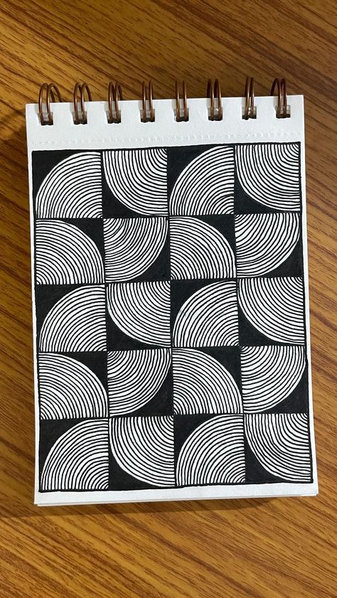 . . . . . #mindfulart #stressrelief #relaxing #mindfulartist #zentangle #calming #anxietyrelief #slowdown #liveinthemoment | Instagram Doodle Drawings Design, Easy Creative Art Ideas, Cute Pen Doodles, Pen Design Ideas, Relaxing Drawing Ideas, Best Doodle Art, Relaxing Doodles, Cool Patterns To Draw, Full Page Doodle Pattern