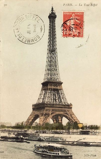 TORRE DE PARÍS....❤ Torre Eiffel Paris, Eiffel Tower In Paris, Tower In Paris, Paris Vintage, I Love Paris, Paris Love, Vintage Paris, Paris Eiffel Tower, Antique Postcard