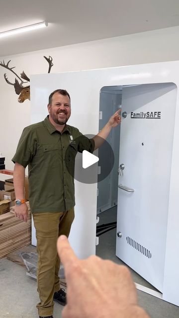 Matt Risinger on Instagram: "This steel box is a bolt in place storm shelter that doubles as a Panic Room/Safe. If you’re in a tornado zone this is a very affordable option. #tornadoshelter #stormshelter #saferoom #panicroom" Basement Tornado Shelter, Tornado Room In House, Tornado Safe Room Ideas, Storm Shelter Ideas Decor, Panic Room Ideas, Storm Shelter Ideas, Tornado Room, Isolation Room, Tornado Safe Room