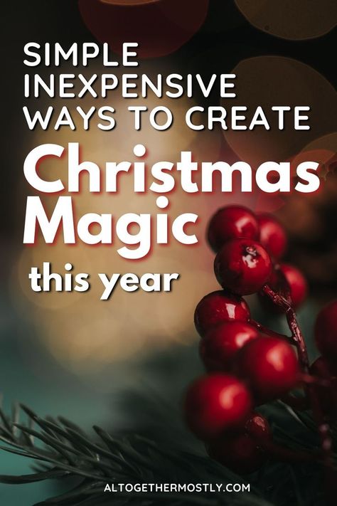 Do you remember the feeling of Christmas as a child? It is a kind of magic that is hard to describe, but it is a feeling most of us know. It truly is not attached to a certain food or a purchased gift but it is a feeling in our hearts. Here are 6 simple and inexpensive ways to make the holidays magical this year. Magical Christmas Ideas, Make Christmas Magical, Christmas Clothing Ideas, Outdoor Christmas Decoration Ideas, Frugal Christmas, Christmas Eve Traditions, Magic For Kids, Christmas Traditions Family, A Kind Of Magic