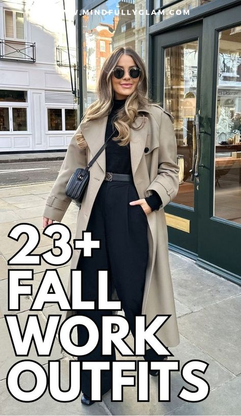 fall work outfits Casual Outfits For Autumn, Winter Office Outfits Women, Office Outfit Women Business, Fall Business Outfits, Work Outfits Business Casual, Business Chic Outfits, Outfits For Autumn, Winter Business Outfits, Business Casual Outfits Winter