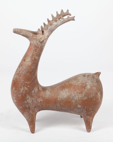 Persian Terracotta Sculpture of a Deer, Amlash Style, Iran Ancient Pottery Iran, Persian Sculpture, Terracotta Sculpture, Ancient Persia, Sculptures Céramiques, Ancient Pottery, Ancient Persian, Ancient Animals, Prehistoric Art