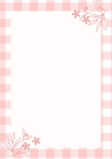 Pink A4 Border Design Background For Bond Paper, Design In Bond Paper Ideas, A4 Border Design, Design Bond Paper, Flower Border Design Aesthetic, A4 Size Paper Border Design, Slides Background, Baby Blue Wallpaper, Paper Presentation