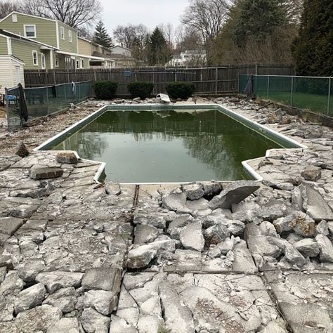 Pool Liner Renovations: Before and After | Latham Pool Pool Upgrades Before And After, Pool Redo Before And After, Old Pool Makeover, Pool Update Before And After, Pool Makeover Before And After, Pool Renovation Before And After, Liner Pools Inground, Pool Remodel Before And After, Concrete Pool Deck Ideas