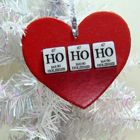 Chemistry Christmas Ornament -  Nothing brings chemistry cheer to a Christmas tree quite like a Ho-Ho-Holmium ornament. Chemistry Ornaments Diy, Chemistry Ornaments, Chemistry Crafts, Science Ornaments, Chemistry Christmas Ornaments, Chemistry Decor, Science Christmas Ornaments, Christmas Chemistry, Chemistry Christmas