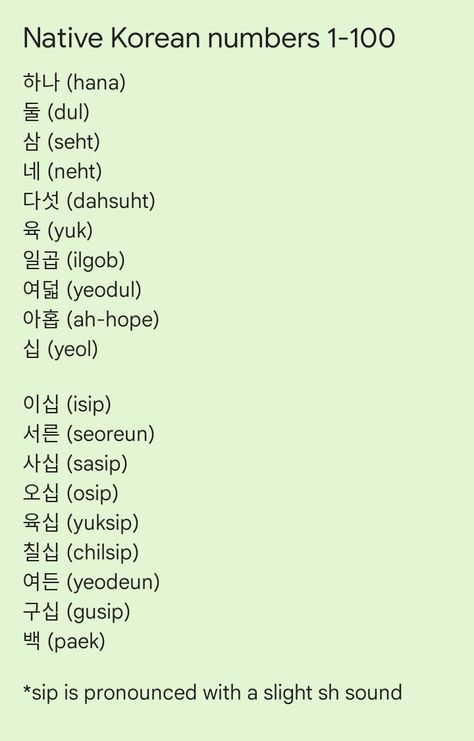 Hangul Numbers 1-100, Native Korean Numbers 1-100, Numbers In Korean 1-100, Korean Numbers 1 To 100 Hangul, Korean Numbers 1 To 100, Hangul Learning, Chinese Alphabet, Korean Numbers, Numbers 1 100