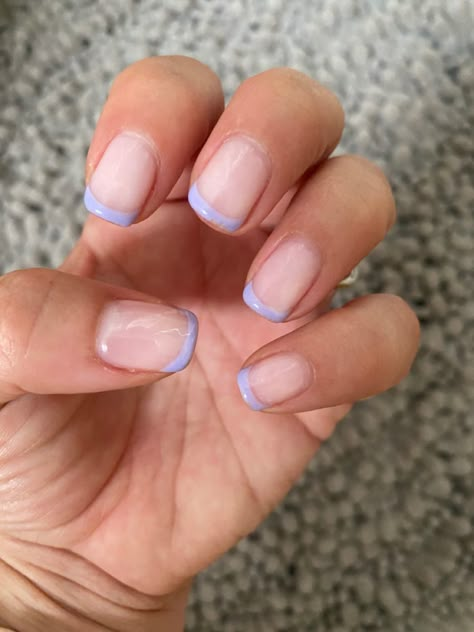 Short French Nails Color Pastel, Colored French Tip Nails Short, Micro Manicure, Summer Nail Colors 2022, Nails 2022 Trends Summer, Nail Colors 2022, Round Pouf Ottoman, 2022 Nails, Summer Nail Colors